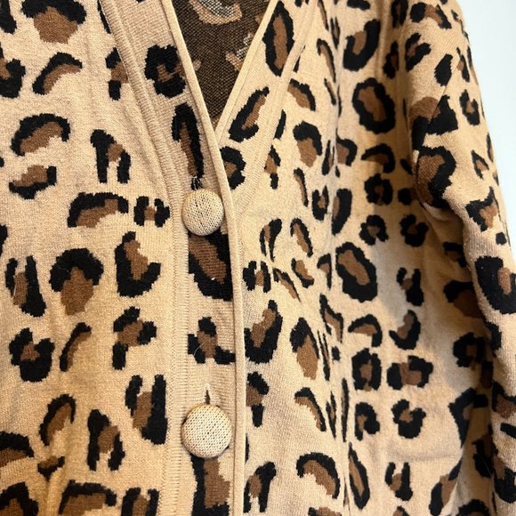 Pixie Market Leopard Cardigan - Picture 4 of 11